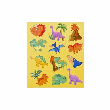ADESIVI FUN STICKERS &ndash; MODELLO: DINOSAURO (120 pz.)