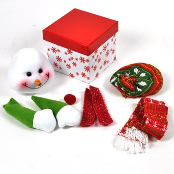 CREA LA TUA SCATOLA DI NATALE - MODELLO: PUPAZZO DI NEVE