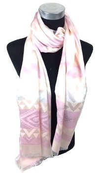 Sciarpa a righe stile Ibiza Rosa/Salmone (1 pz.)