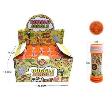 BOLLE DI SAPONE ANIMALI DELLA GIUNGLA, 25ML IN DISPLAY (24 pz.)