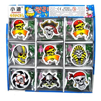 Gomme a Forma di Teschio in Espositore (45 pz.)