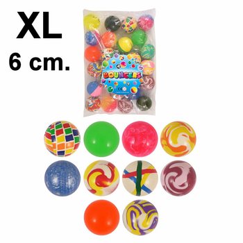 Palline Rimbalzanti XL Mix Ø6cm (25 pezzi)