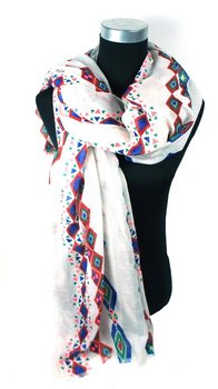Bellissima sciarpa color crema stile Ibiza (1 pz)