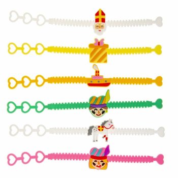 SINTERKLAAS - BRACCIALETTI IN SILICONE PER BAMBINI (12 pz.)