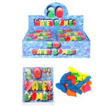 Espositore con 48 bustine di bombe d'acqua (20 pezzi per bustina)