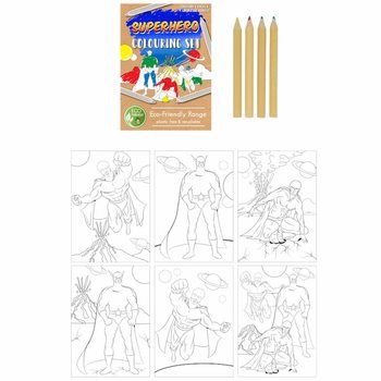 SET DA DISEGNO SUPEREROE ECO FRIENDLY (25 pezzi)