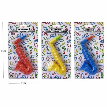 Sassofono Giocattolo - 16 cm - Colori Assortiti - Set da 12 su Carta