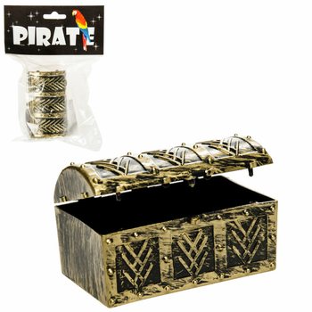 Mini scrigno del tesoro pirata in display (24 pz.)