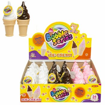 Bolle di Sapone a Forma di Gelato Grande in Display (24 pz.)