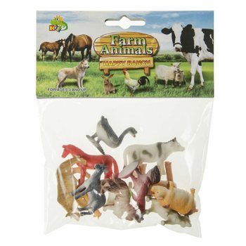 Set di 12 Personaggi Animali della Fattoria (12 pz.)