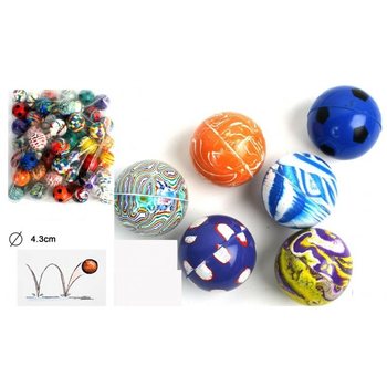 PALLINE RIMBALZANTI MEGA GRANDI – Ø4,3CM (48 pz.)