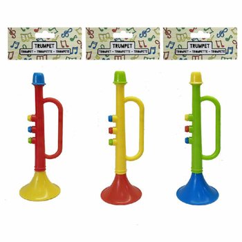 Tromba Giocattolo - 15 cm Altezza - Colori Misti (12 pz)