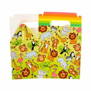 Scatole Menu / Scatole Regalo Animali della Giungla (12 pezzi)