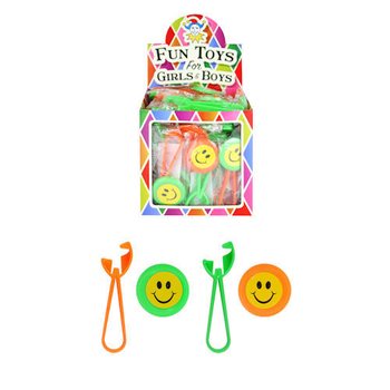 LANCIADISCHI SMILEY COLORATI IN DISPLAY (48 pz.)