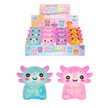 Squeeze Axolotl - con Ripieno Gel Sugar - in Display (12 pz.)