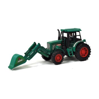 GRANDE TRATTORE GIOCATTOLO CON ESCAVATORE IN DISPLAY (9 pz.)