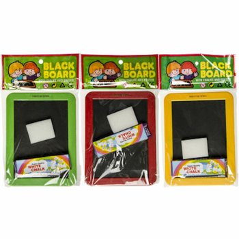 Lavagne con Spugna e Gessetti - Colori Misti (12 pz.)
