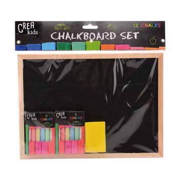 Set Lavagna CREA KIDS 29x21CM con Gessetti e Spugna (12 pz.)