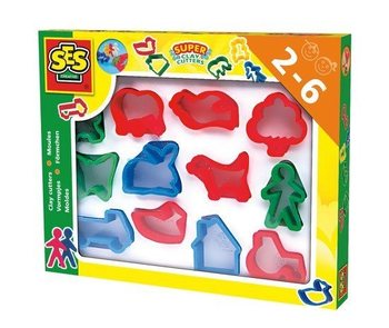 SES Formine per Plastilina (12 colori/modelli) (1 pz.)