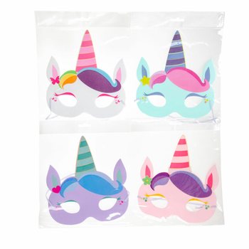 Mix Maschere Unicorno in Gomma Crepla (48 pz.)