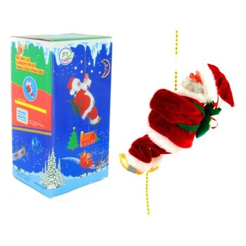 BABBO NATALE ARRAMPICATORE CON MUSICA (2 pz.)
