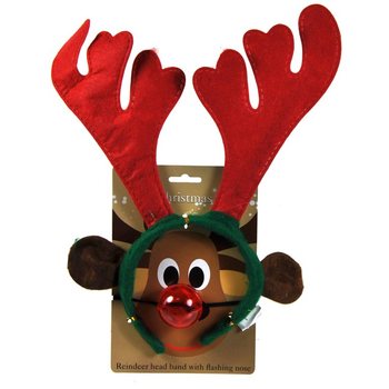 Cerchietto da Renna con Naso Luminoso (23 pz.)
