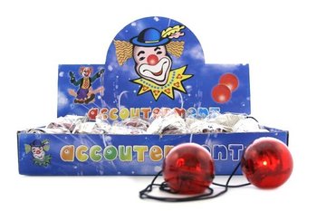 Naso da Clown Luminoso in Display (24 pz.)