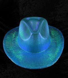 CAPPELLO DA COWBOY CON GLITTER - BLU (6 pz.)