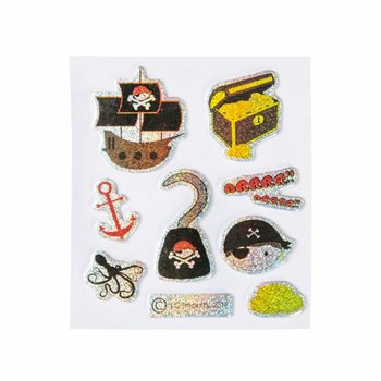 Adesivi Glitterati - Modello: Pirata (100 pz.)