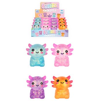 Squeeze Axolotl - con Ripieno Gel Sugar - in Display (12 pz.)