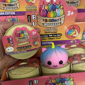 RAGE - Squishy Bun Dumplings GRANDE - EDIZIONE UNICORNO (8.5 x 8.5 x 7.5 cm) (12 pz.)