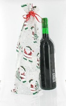 Splendida Borsa Porta Bottiglia di Vino Natalizia (12 pz)
