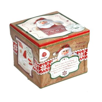 CREA LA TUA SCATOLA DI NATALE - MODELLO BABBO NATALE