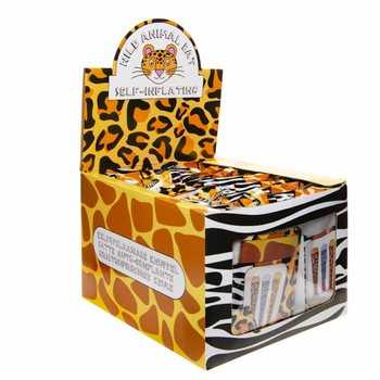 Mazza Autogonfiabile 'Animali Selvaggi' - 49x13cm - Display (48 pezzi)