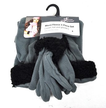 Set in Micro Pile 3 Pezzi Grigio
