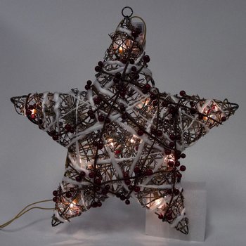 GRANDE STELLA DI NATALE LUMINOSA DECORATIVA 45 CM (2 pz.)