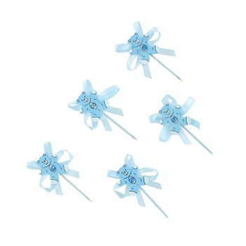 TOPPER PER CUPCAKE NASCITA - ORSETTO BLU (12 pz.)