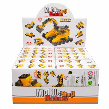 Mattoncini da costruzione - Veicoli da cantiere (12 pz.)