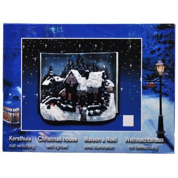 Villaggio di Natale a Forma di Libro con Illuminazione Glow