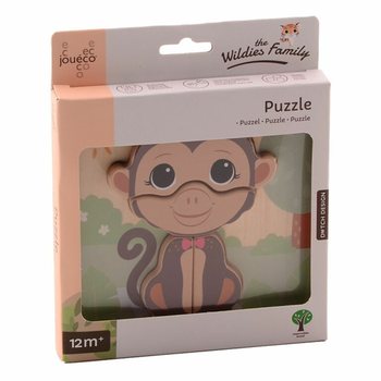 JOUECO - THE WILDIES FAMILY MIX PUZZLE IN LEGNO - Dai 12 Mesi (12 pz.)