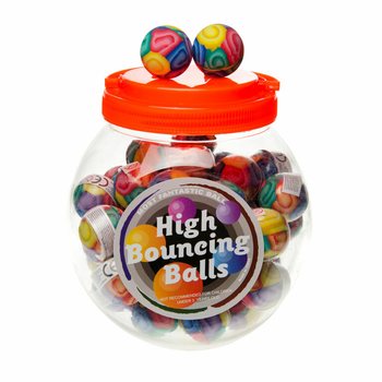 PALLINE RIMBALZINE Ø 3,6 Cm IN BARATTOLO (48 pz.)