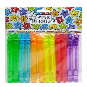 Bacchette Bolle di Sapone a Stella Colorate (12 Pezzi)
