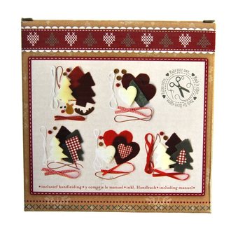 Set 5 Pezzi Crea i tuoi Addobbi Natalizi - Modello 1 (6 pz.)