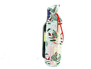 Splendida Borsa Porta Bottiglia di Vino Natalizia (12 pz)