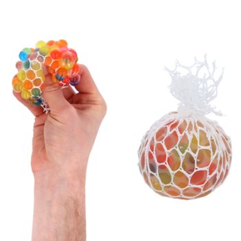 PALLINE ANTISTRESS CON RETINA SQUEEZY BEADZ IN DISPLAY (36 pz.)