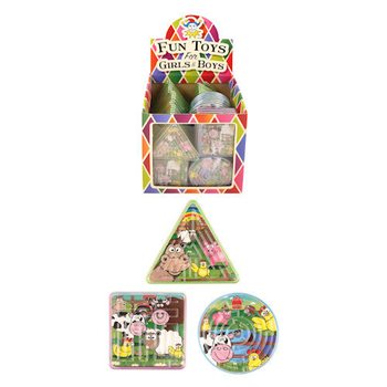 Giochi di pazienza "Animali della fattoria" in espositore (96 pz.)