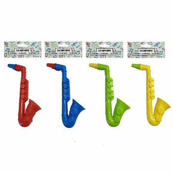 SASSOFONO - 16 CM DI ALTEZZA - COLORI MISTI (12 pz.)