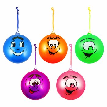 Palla Bungee Smiley Face con Cordino Ø 23 cm (24 pz.)