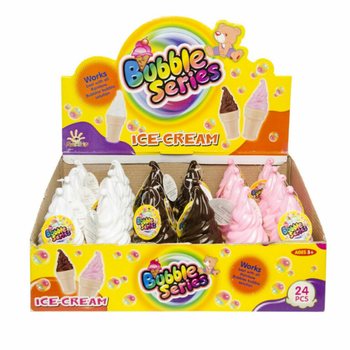Bolle di Sapone a Forma di Gelato Grande in Display (24 pz.)