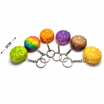 RAGE - PORTACHIAVI SQUISHY DUMPLING - COLORI MISTI - IN DISPLAY (24 pz.)
